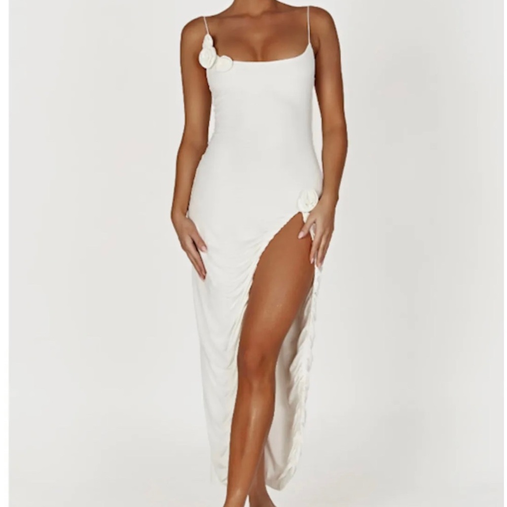 Meshki Nevaeh Rose Midi Dress Womens